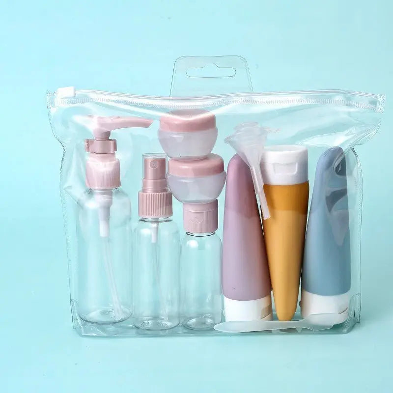 Conjunto de 11 Frascos Reutilizável para Viagens AgoraFacilita