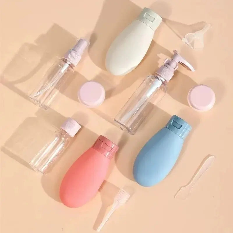 Conjunto de 11 Frascos Reutilizável para Viagens AgoraFacilita