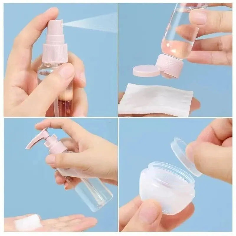 Conjunto de 11 Frascos Reutilizável para Viagens AgoraFacilita