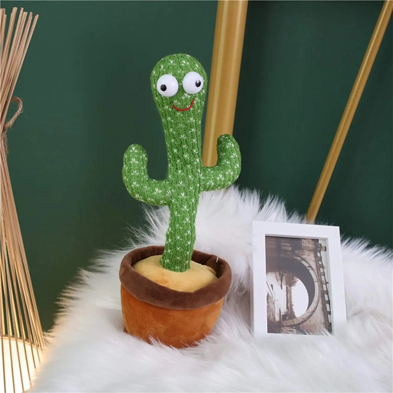 DancingCactus - Cacto Dançarino Falante de Pelúcia AgoraFacilita