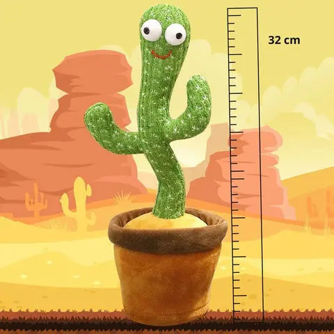 DancingCactus - Cacto Dançarino Falante de Pelúcia AgoraFacilita