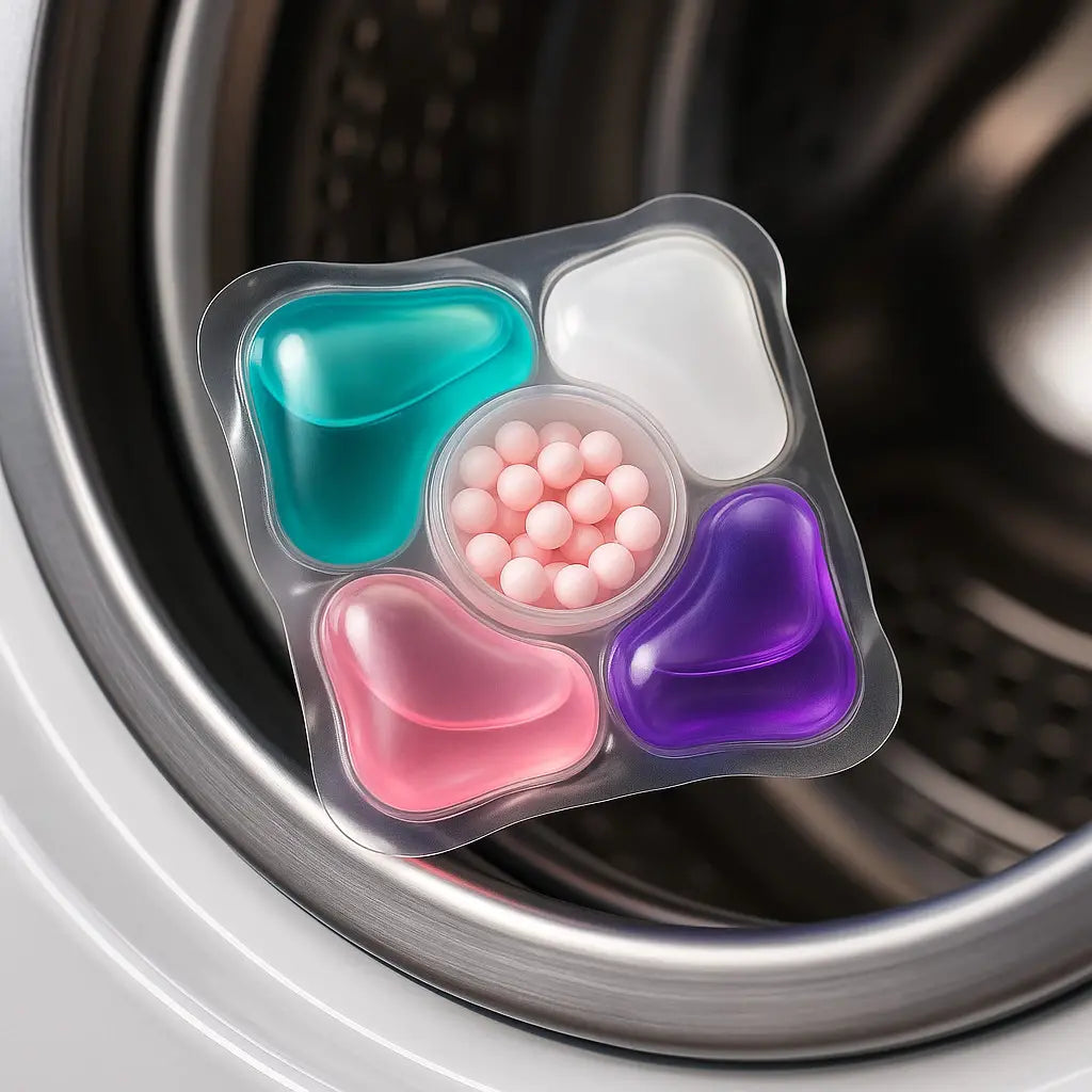 Detergente em Cápsulas 5em1 – Limpeza Profunda, Perfume Forte, Remove Manchas – 12 Pods AgoraFacilita