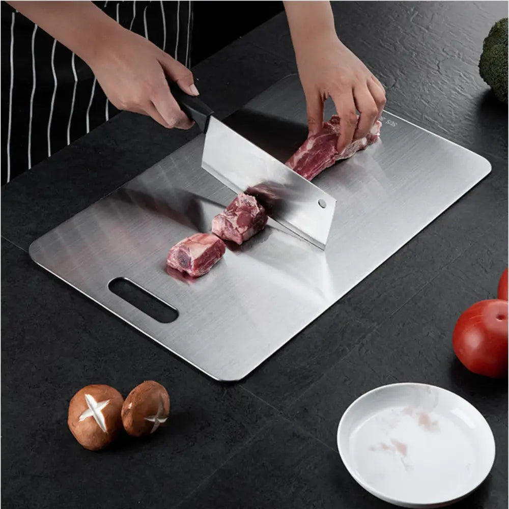 DomusCut Pro 304 - Tábua Inox Antibacteriana | O Novo Padrão da Cozinha Moderna AgoraFacilita