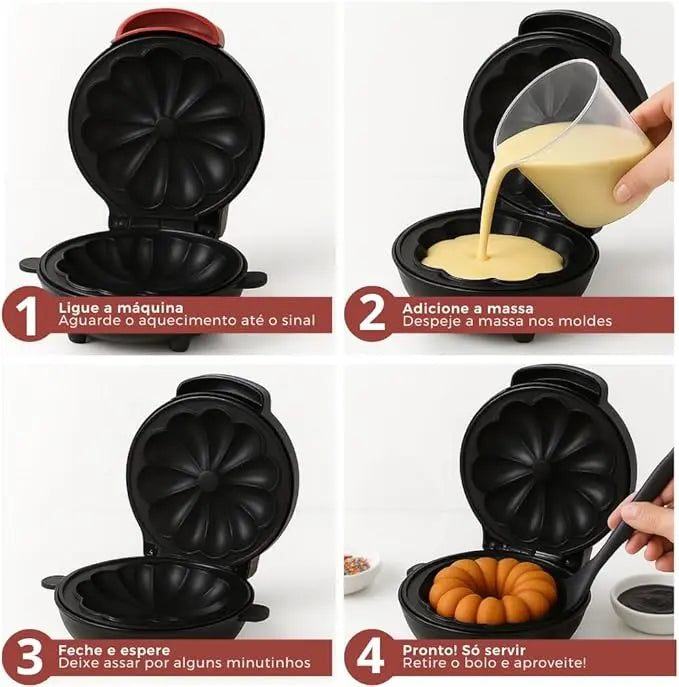 EasyCake - Máquina de Mini Bolos + Ebook Promocional AgoraFacilita