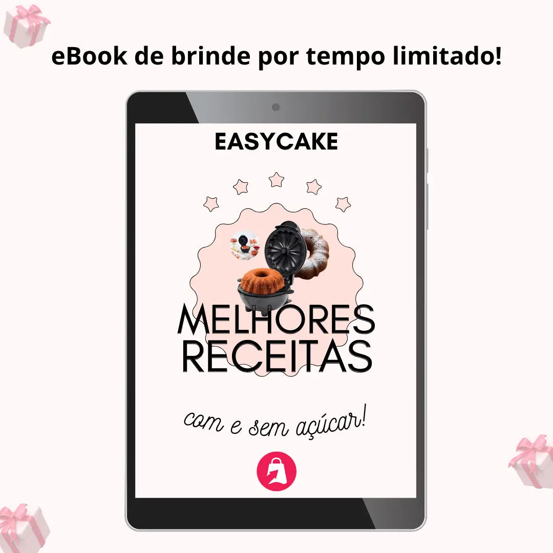 EasyCake - Máquina de Mini Bolos + Ebook Promocional AgoraFacilita