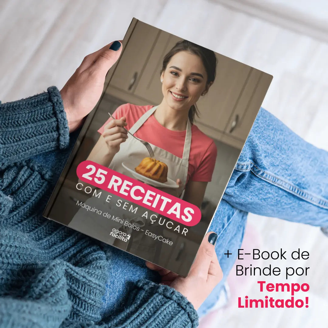 EasyCake - Máquina de Mini Bolos + Ebook de Receitas Gratuito AgoraFacilita