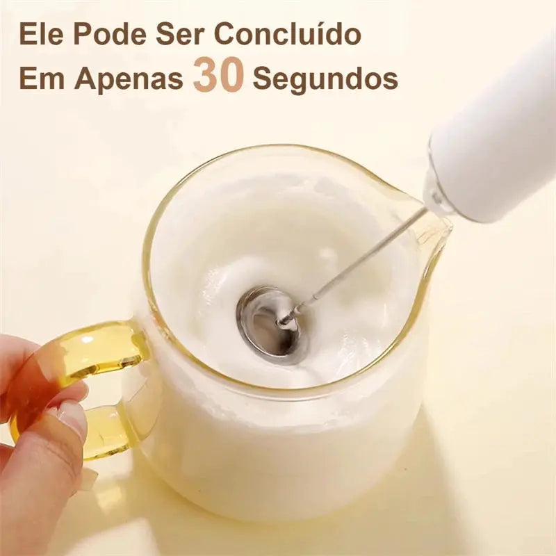 Electro Nest Misturador Bebidas Ovos Mini Mixer Fuê Portátil Elétrico Recarregável FR02 AgoraFacilita