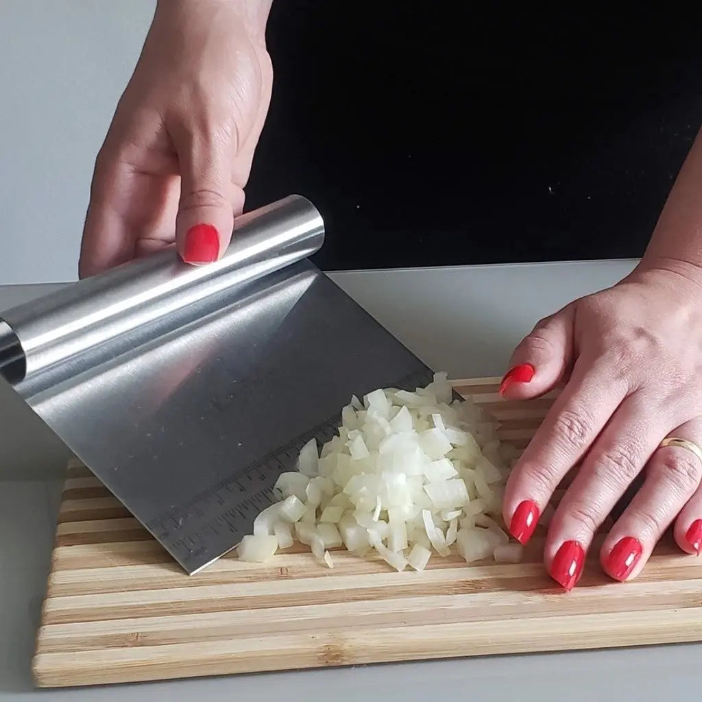 Espátula Em Inox Prática Raspador De Massa Com Cabo Tubular 15cm AgoraFacilita