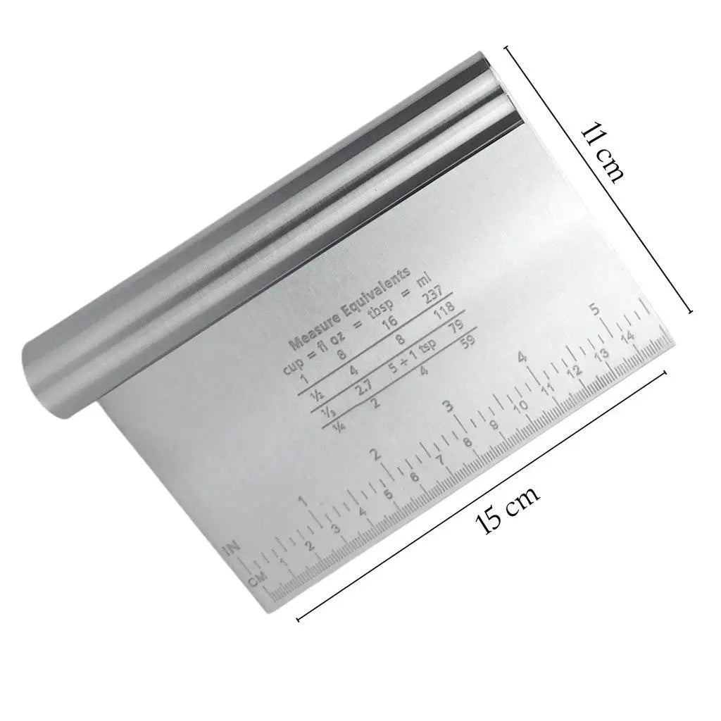 Espátula Em Inox Prática Raspador De Massa Com Cabo Tubular 15cm AgoraFacilita