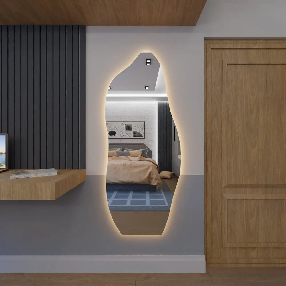 Espelho Orgânico Com Led 170cm x 70cm AgoraFacilita