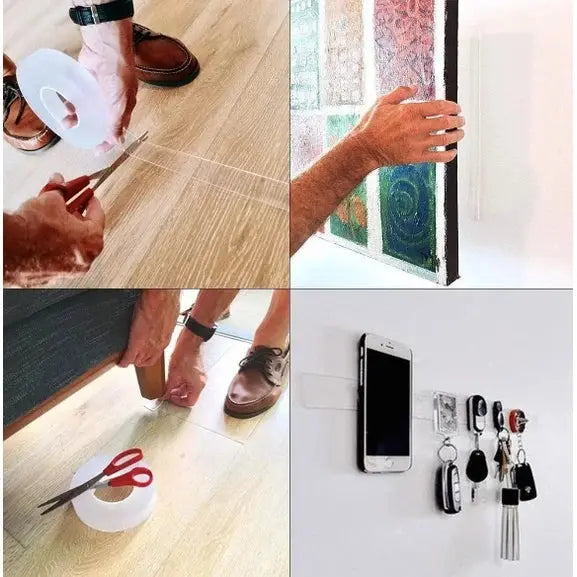 Fita Adesiva Dupla Face Transparente Nano Pu Gel AgoraFacilita
