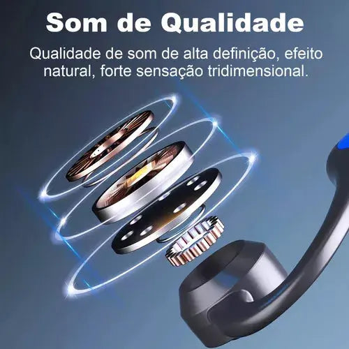 Fone de Ouvido por Condução Óssea Bluetooth 5.1 U9 AgoraFacilita