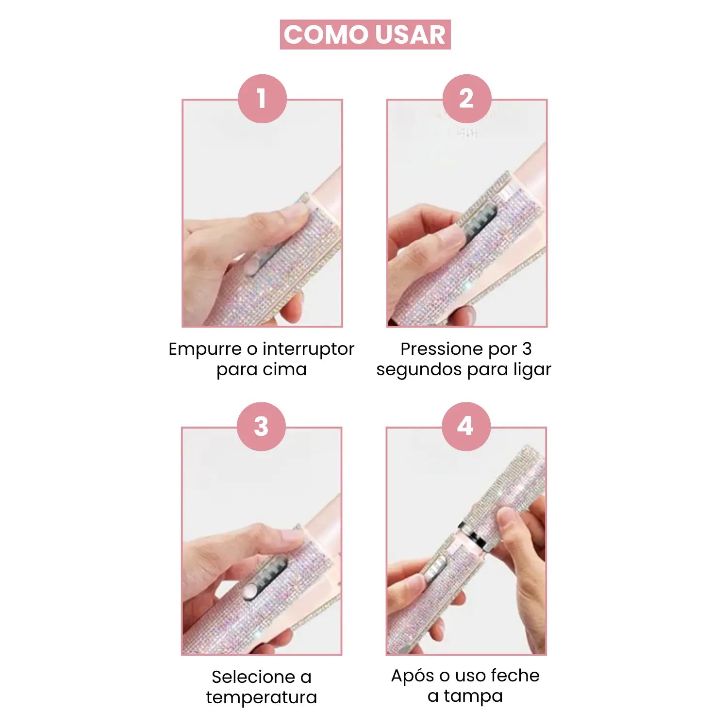GlitterGo Mini – Cabelos Perfeitos em Qualquer Lugar! AgoraFacilita