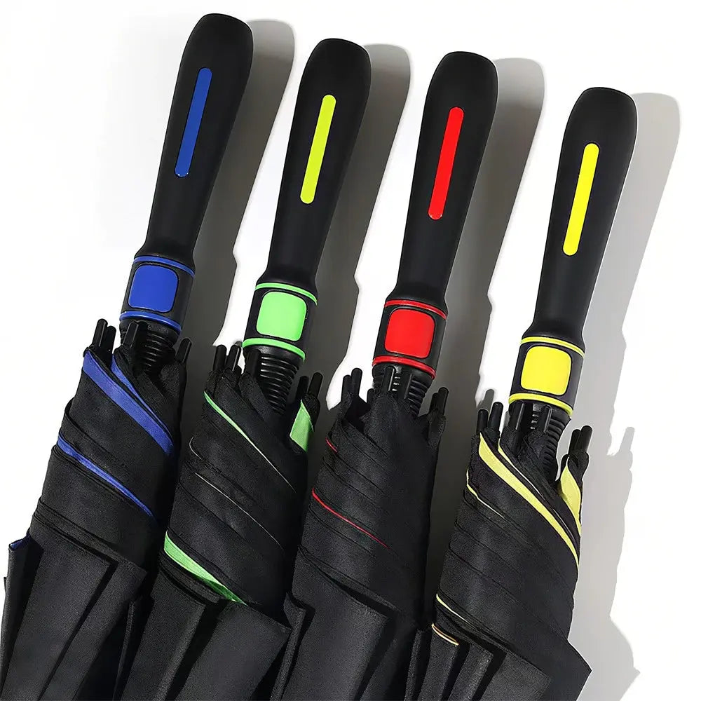 Guarda-Chuva Grande Automático à Prova de Tempestade – Fibra de Vidro e Blackout para 99% de Proteção UV AgoraFacilita