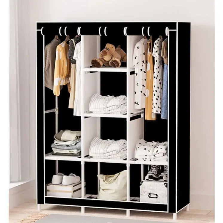 Guarda Roupa Portátil Desmontável Organizador Prático Solteiro e Casal AgoraFacilita