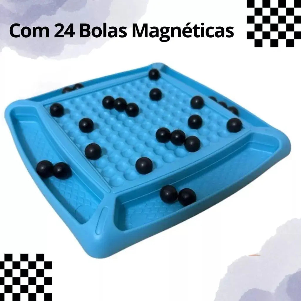 Jogo De Tabuleiro Xadrez Magnético Brinquedo Estratégia Imã Portátil AgoraFacilita