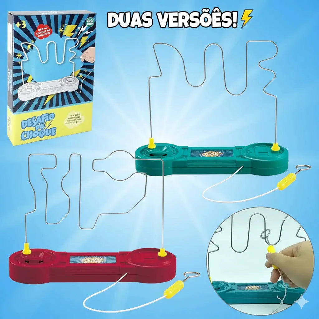 Jogo Desafio Do Choque Labirinto Brinquedo Infantil Som e Luz Divertido Educacional Criativo AgoraFacilita