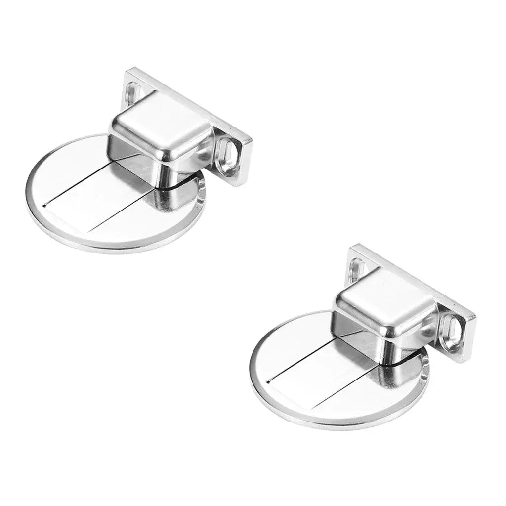 Kit 1/2/4 Prendedor de Porta Magnético Slim Cromado AgoraFacilita
