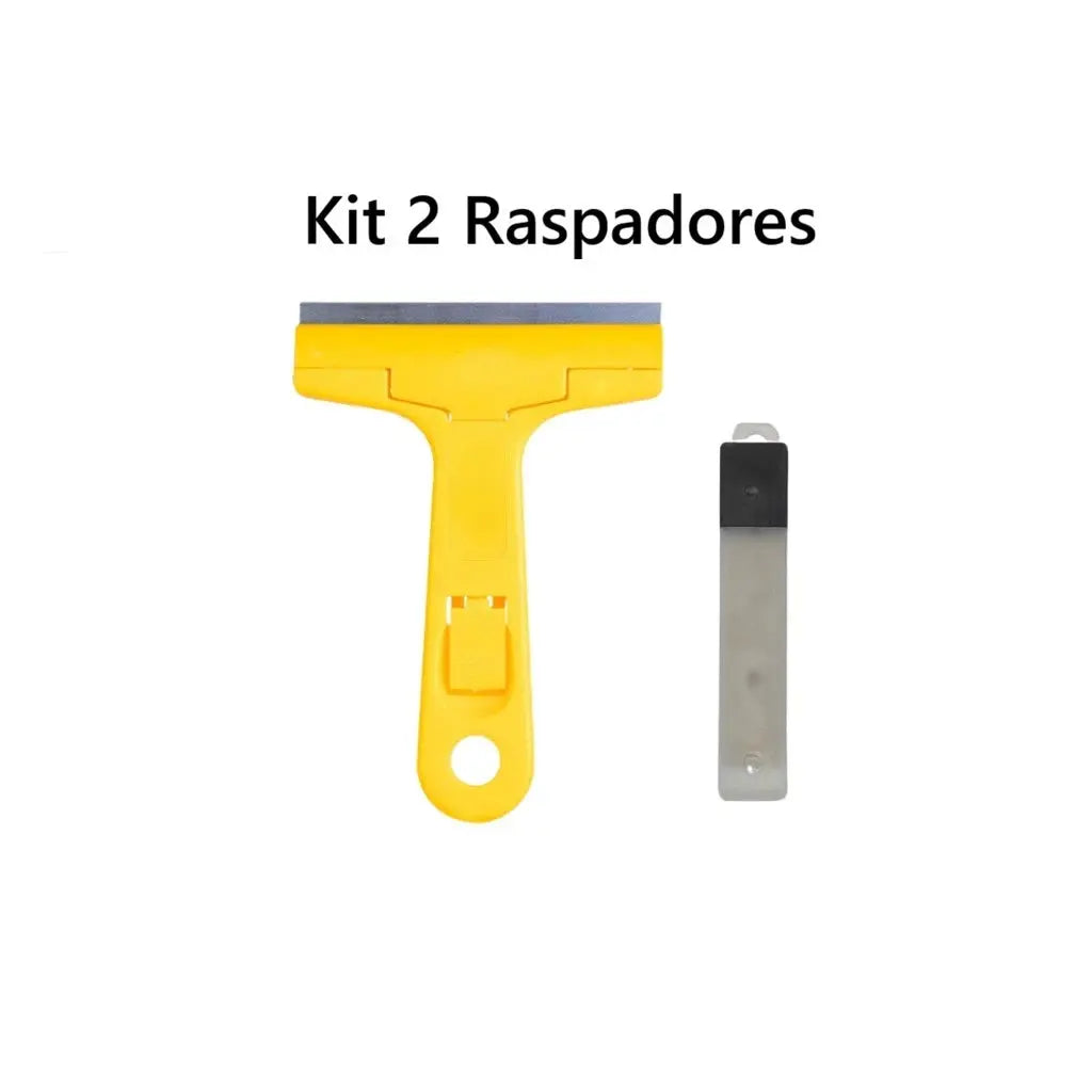 Kit 2 Raspadores Multiuso Para Limpar Box Com 12 Lâminas Profissional / Vidro Piso Cerâmica Azulejo AgoraFacilita