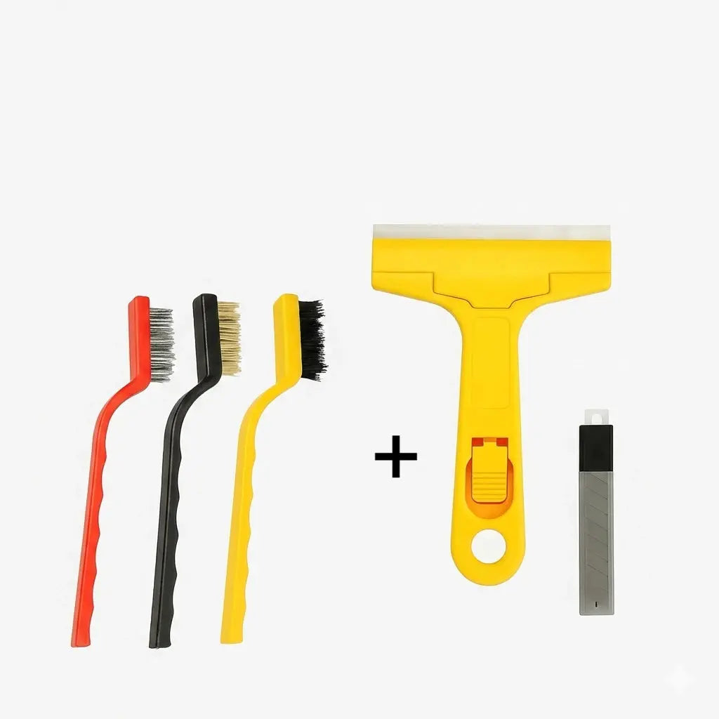 Kit 2 Raspadores Multiuso Para Limpar Box Com 12 Lâminas Profissional / Vidro Piso Cerâmica Azulejo AgoraFacilita