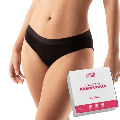 Kit 3 Calcinha Menstrual Feminina Reutilizável Clássica AgoraFacilita