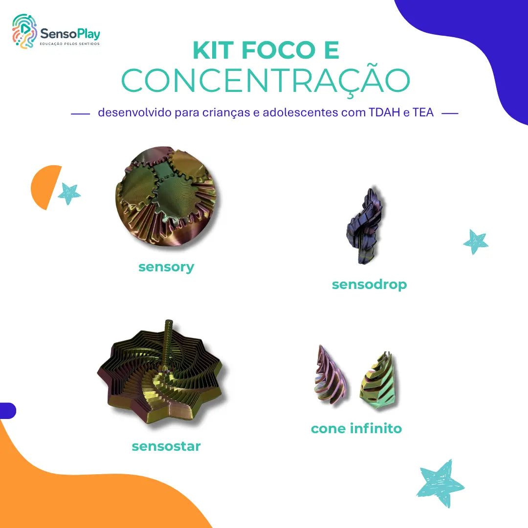 Kit Foco e Concentração - SensoPlay AgoraFacilita