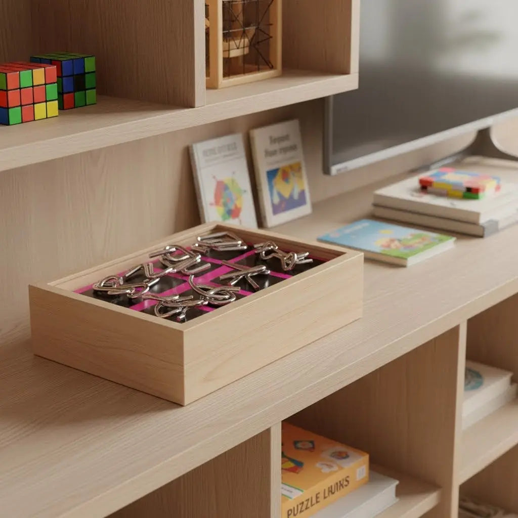 Kit Quebra Cabeça de Metal Enigma AgoraFacilita