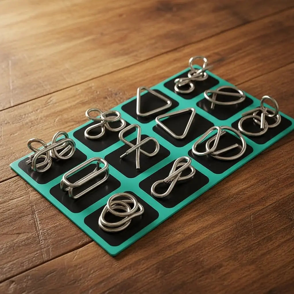 Kit Quebra Cabeça de Metal Enigma AgoraFacilita