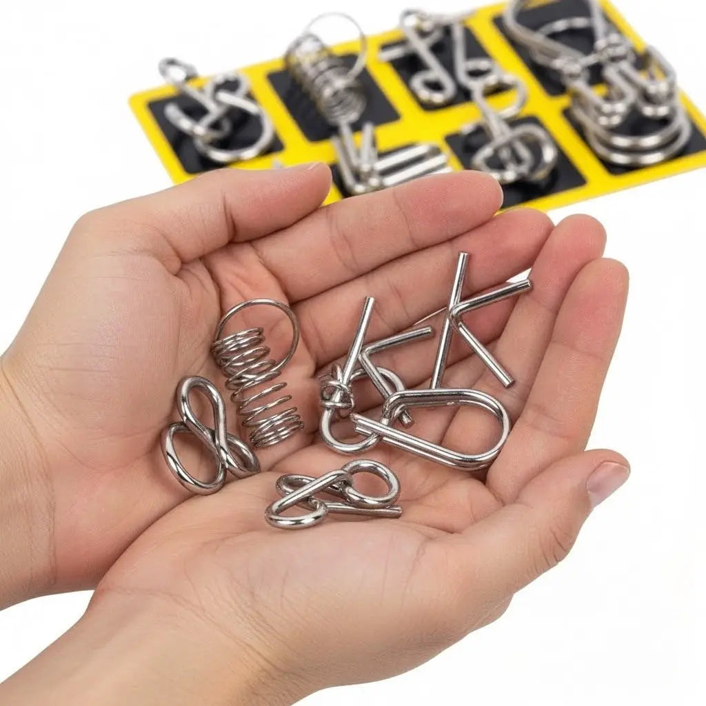 Kit Quebra Cabeça de Metal Enigma - AgoraFacilita