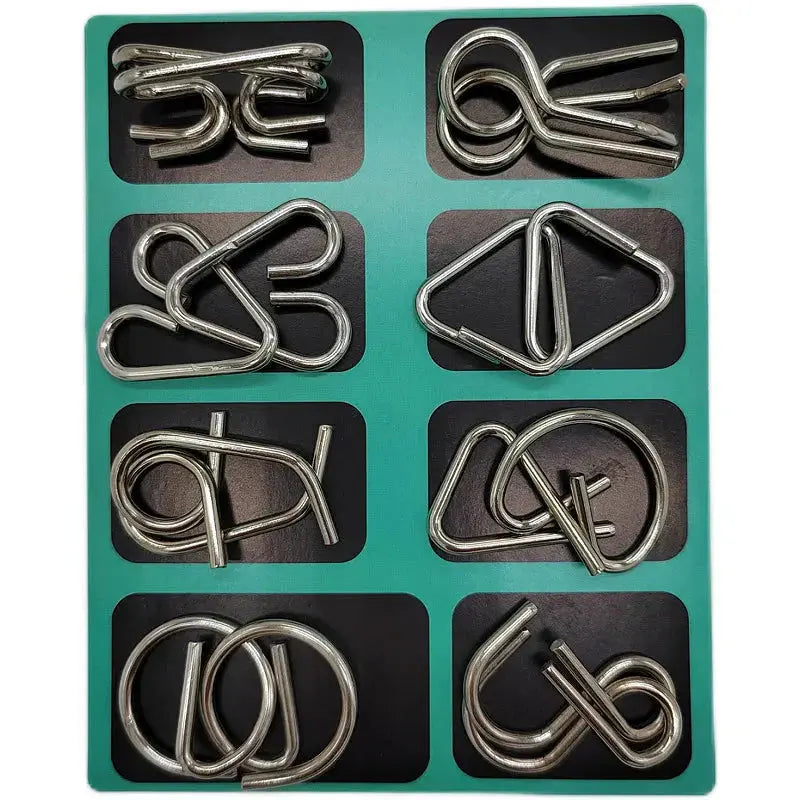 Kit Quebra Cabeça de Metal Enigma AgoraFacilita