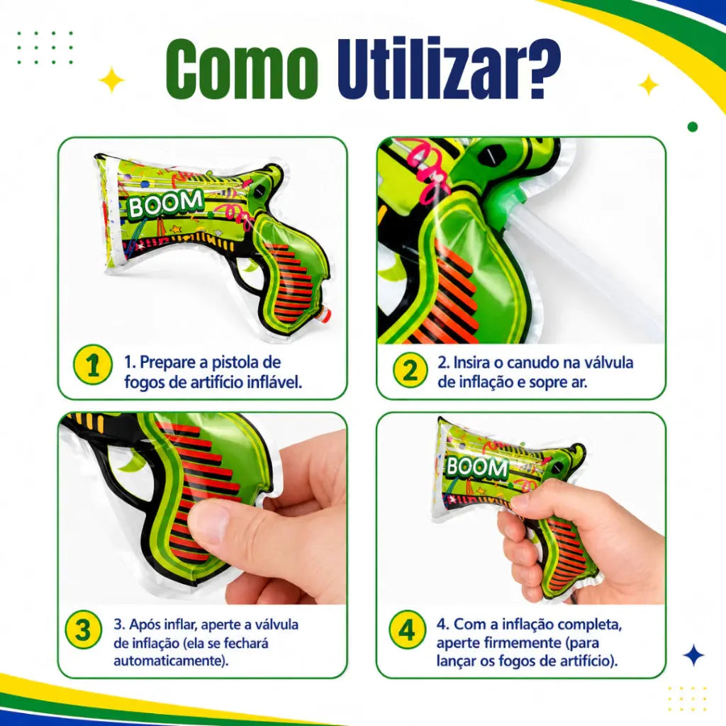 Kit Torcedor Copa do Mundo 2026 Brasil Futebol Bandeira Faixa Confete Corneta Oculos AgoraFacilita