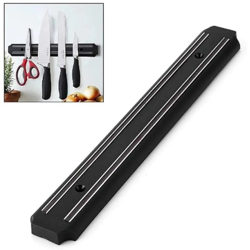 Kit com 2 Barras Magnéticas para Parede - Suporte para Facas e Utensílios de Cozinha, Organizador Imã AgoraFacilita