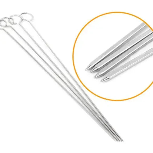 Kit para Churrasco 9 peças conjunto de aço inoxidável Zuma Shop Eletro