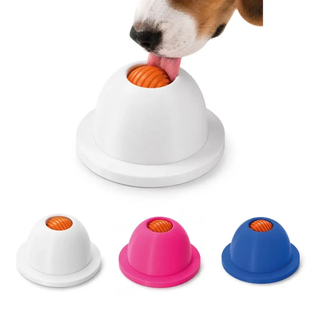 Lambedor Pet Bolinha Rotativa Tapete De Lamber Cães Gatos AgoraFacilita