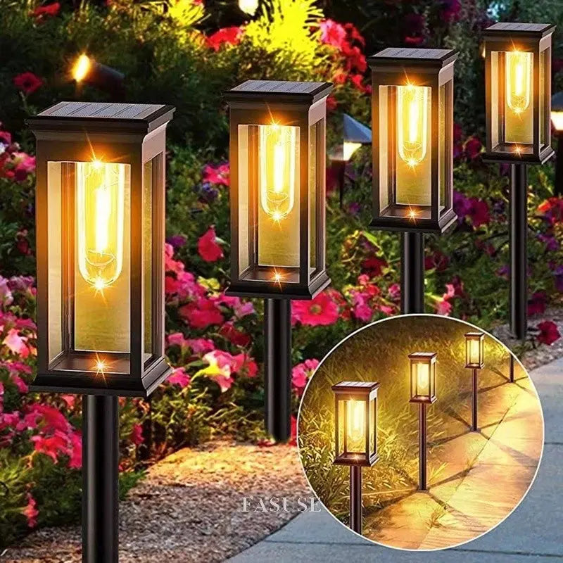 Luminaria Solar de Tungstênio para Gramado Decoração de Ambientes Externos Luzes de Gramado AgoraFacilita