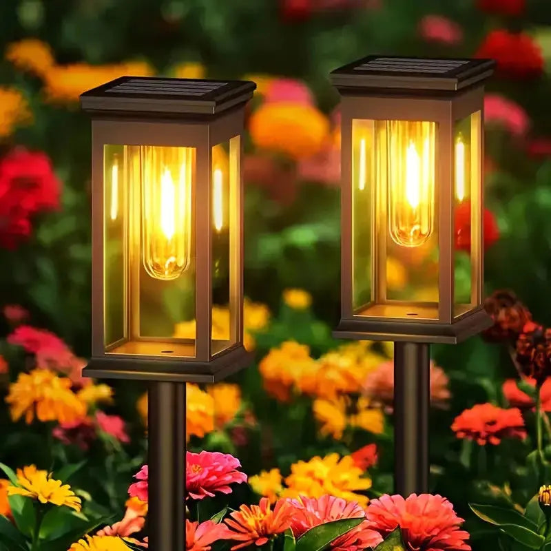 Luminaria Solar de Tungstênio para Gramado Decoração de Ambientes Externos Luzes de Gramado AgoraFacilita