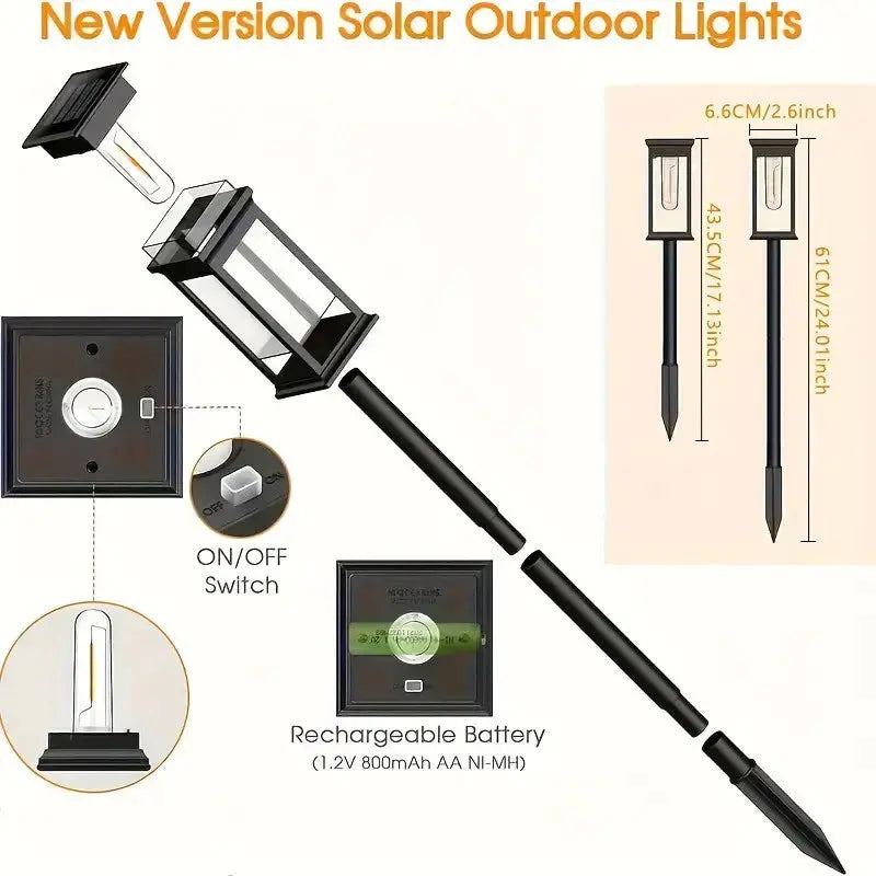 Luminaria Solar de Tungstênio para Gramado Decoração de Ambientes Externos Luzes de Gramado AgoraFacilita