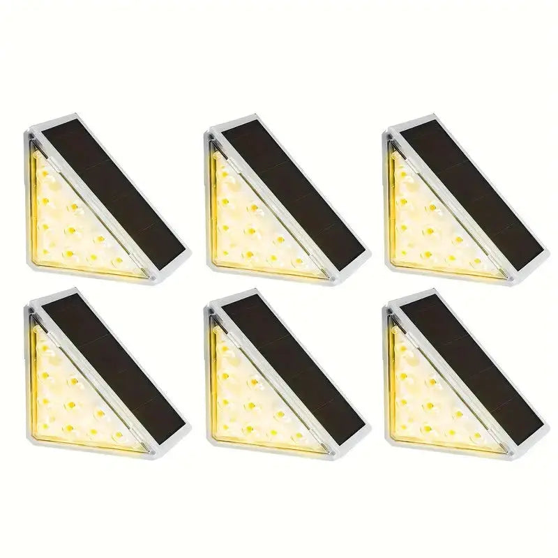 Luminaria de Escada e Degrau Solar - Luzes de Paisagem Ideais para Jardim Escadas Patio Corredor AgoraFacilita