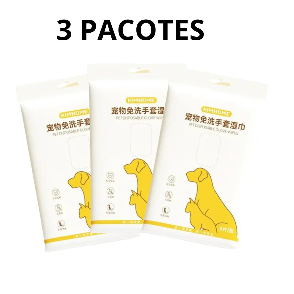Luva de Limpeza Antibacteriana para Pets Mimers