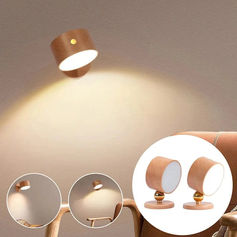Luz de Parede LED Geevon Touch com Base Magnética em Rotação 360º AgoraFacilita