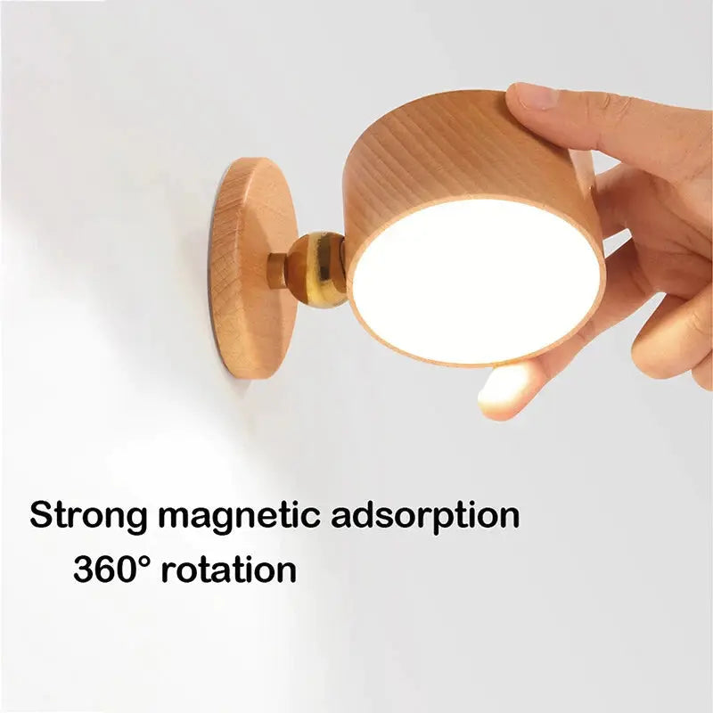 Luz de Parede LED Geevon Touch com Base Magnética em Rotação 360º AgoraFacilita