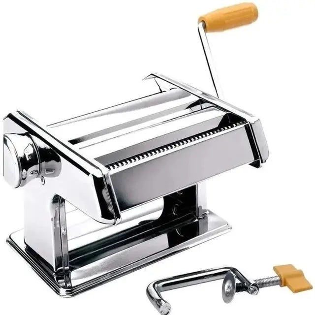 Maquina Macarrão 3 Massas Caseira Manivela Cilindro Inox Corta Massa Pastel Lasanha Fettuccine AgoraFacilita