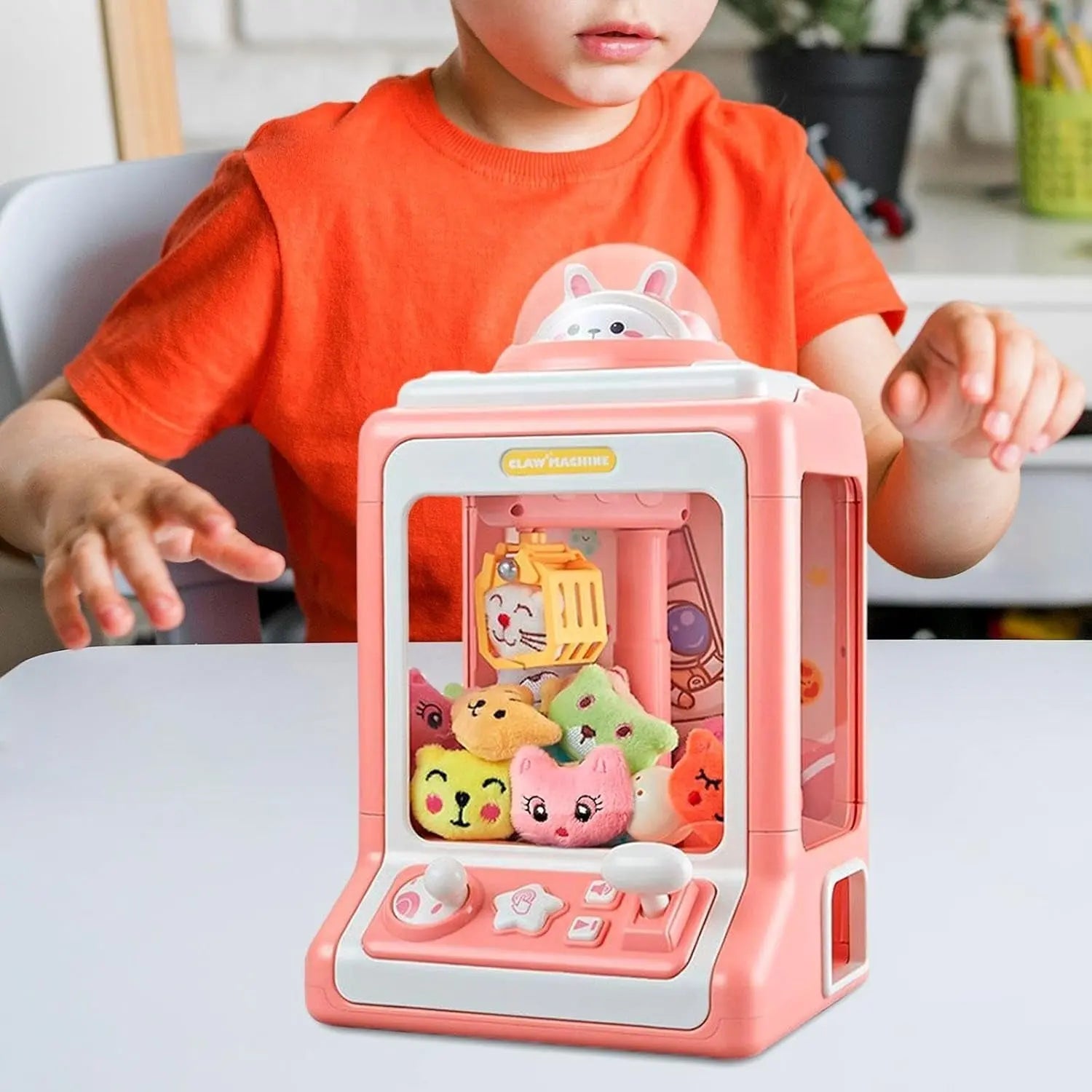 Máquina de Diversão Pega Ursinhos Infantil – Garra com Fichas e Brindes Produtgy