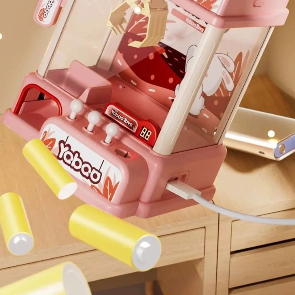 Máquina de Diversão Pega Ursinhos Infantil – Garra com Fichas e Brindes Produtgy