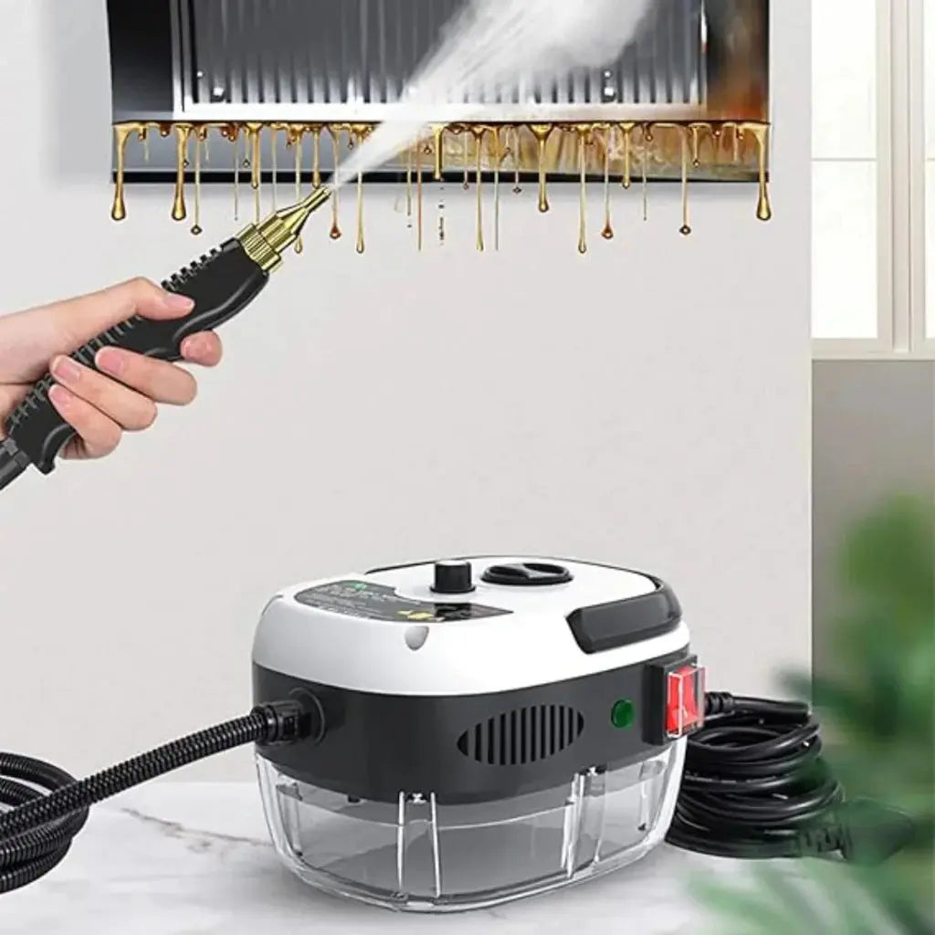 Máquina de Limpeza a Vapor 2500W com 3 Escovas 220v– Remove Gordura Pesada em Cozinha e Banheiro AgoraFacilita