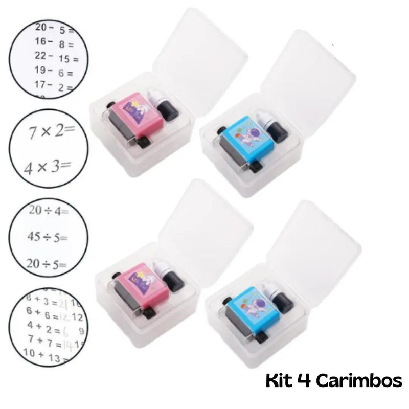 MathRoller - Kit Carimbos Educativos de Operações Matemáticas AgoraFacilita