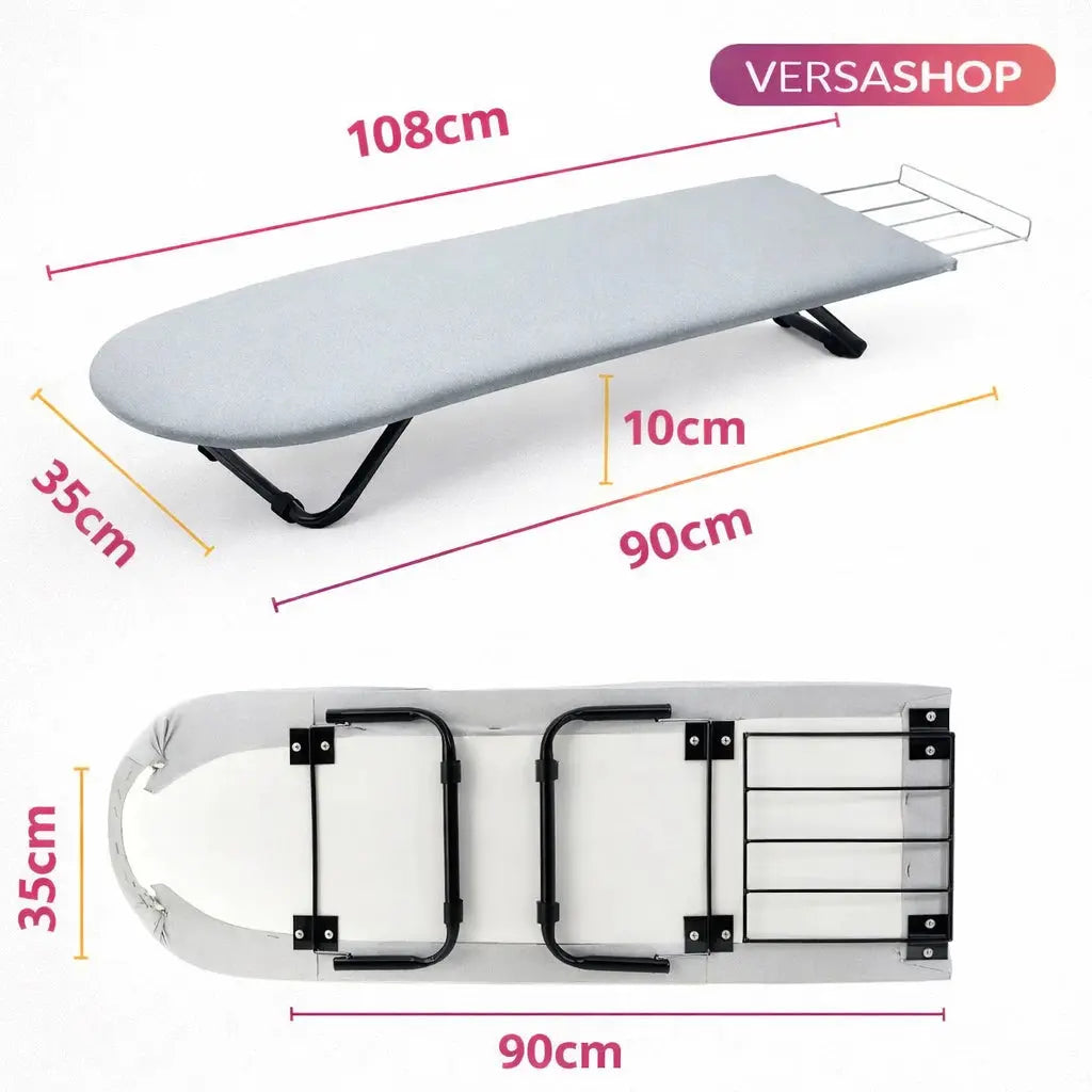 Mesa Tábua de Passar Compacta Dobrável Portátil para Mesa Cama Apartamento Pequeno AgoraFacilita