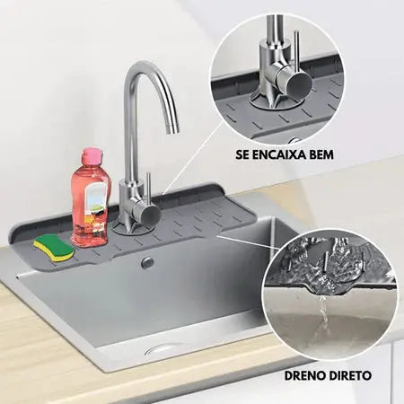MetClean - Protetor de Torneira Com Drenagem Automática - Entrega Grátis Tia Malu