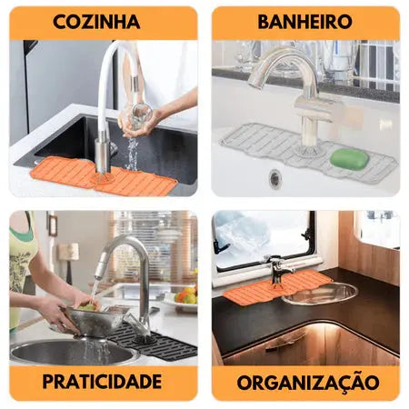 MetClean - Protetor de Torneira Com Drenagem Automática - Entrega Grátis Tia Malu