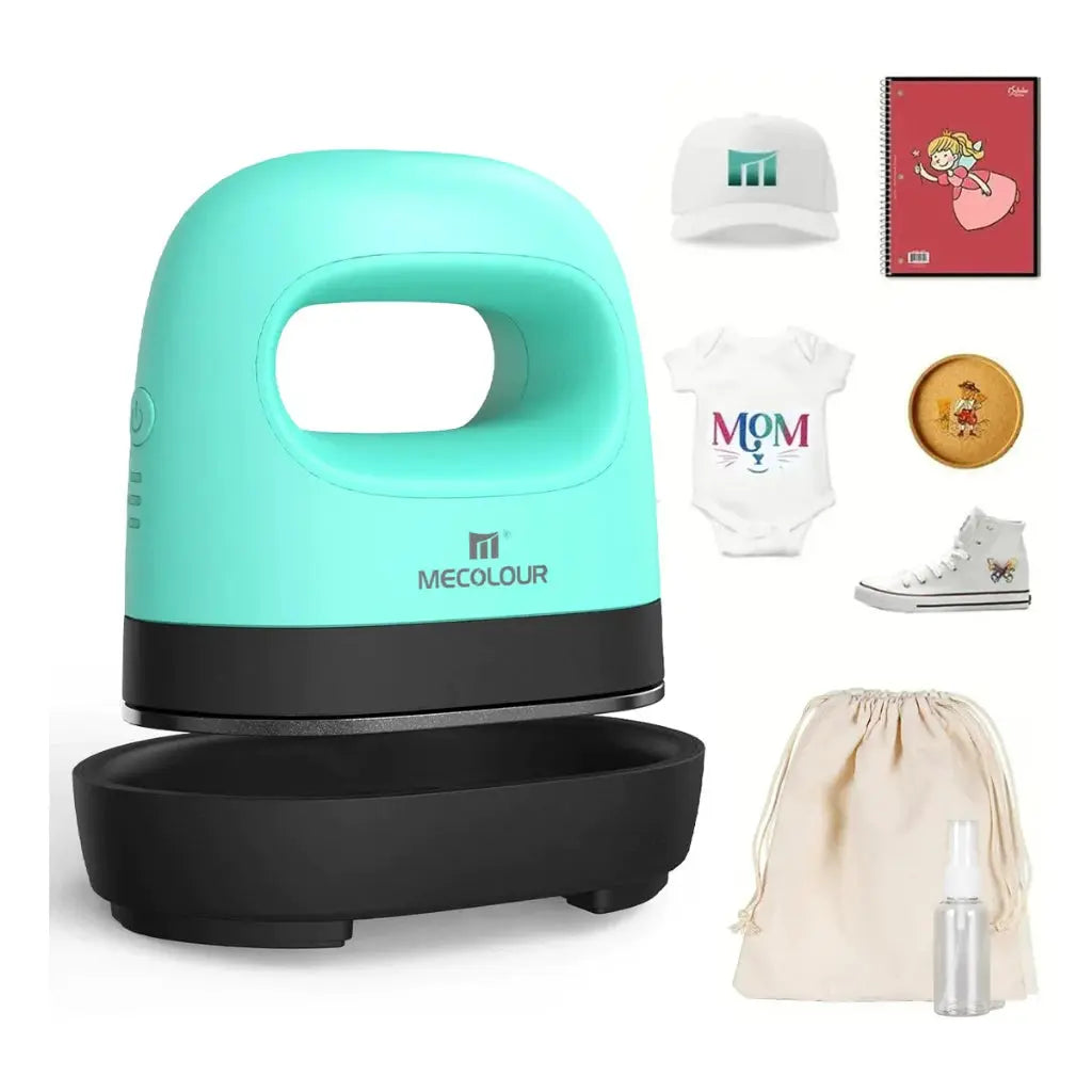 Mini Prensa Térmica Portátil Sublimação Transfer 110v/220V Vermelho Mecolour AgoraFacilita